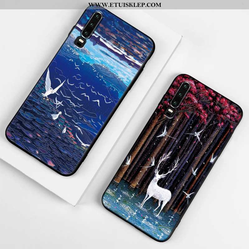 Etui Huawei P30 Miękki Super Zakochani Eleganckie Proste Czerwony Netto Czarny Sprzedam