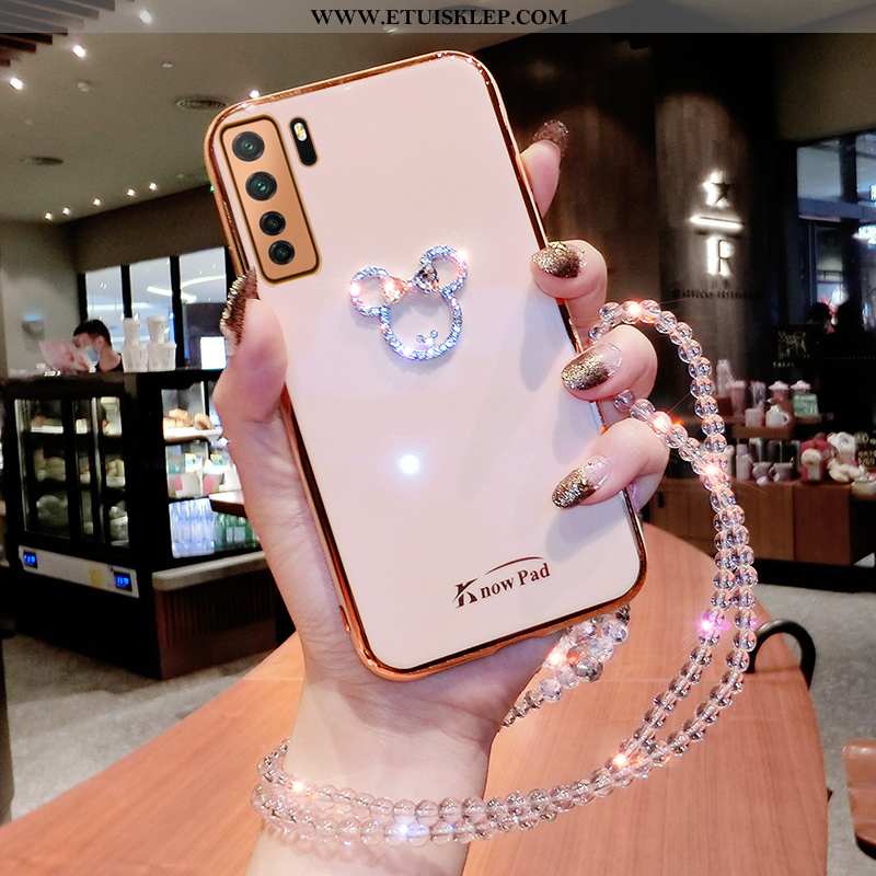 Etui Huawei P40 Lite 5g Trendy Telefon Komórkowy All Inclusive Cienkie Futerał Rhinestone Zielony Ta