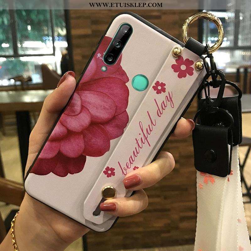Etui Huawei P40 Lite E Wiszące Ozdoby Różowe Miękki Futerał Świeży Telefon Komórkowy Wspornik Tanie