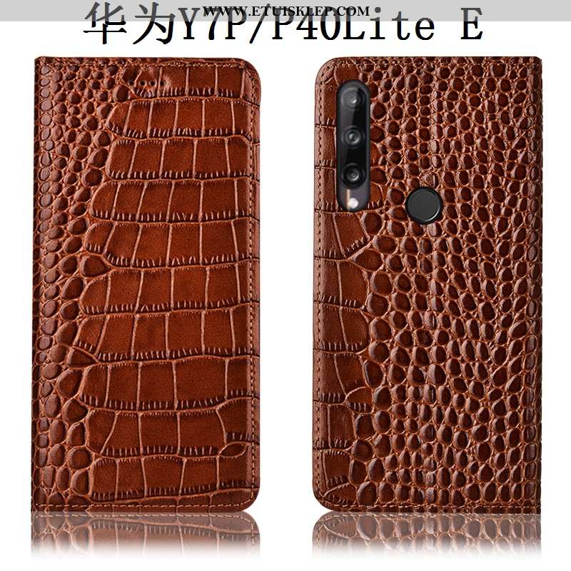 Etui Huawei P40 Lite E Wzór Brązowy Obudowa Telefon Komórkowy Krokodyl All Inclusive Anti-fall Na Sp