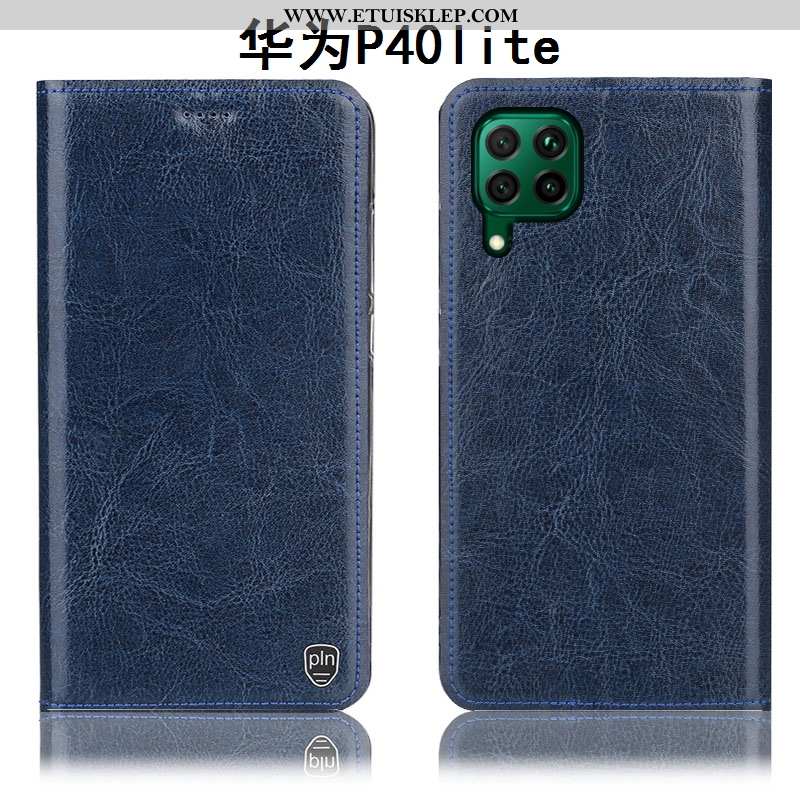 Etui Huawei P40 Lite Wzór Szary Telefon Komórkowy All Inclusive Skórzane Anti-fall Dyskont