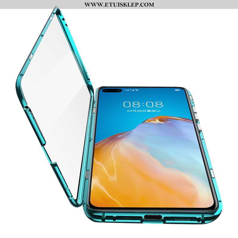 Etui Huawei P40 Ochraniacz Magnetyzm Zielony All Inclusive Trudno Dwustronny Tanie