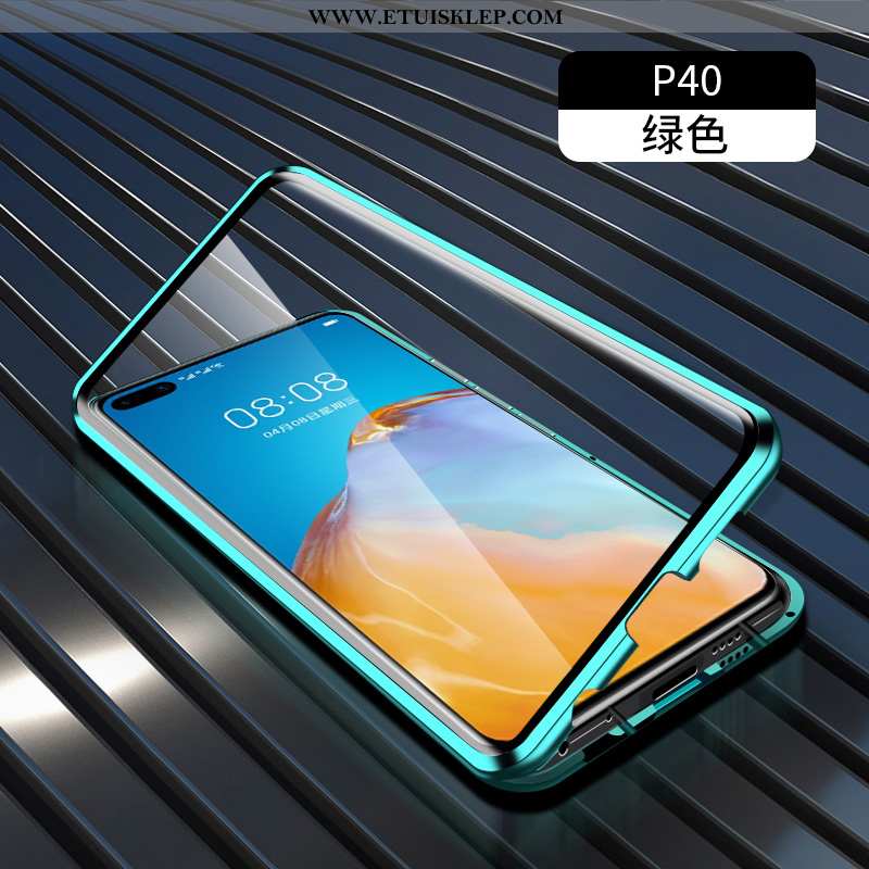 Etui Huawei P40 Ochraniacz Magnetyzm Zielony All Inclusive Trudno Dwustronny Tanie