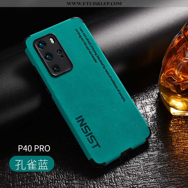 Etui Huawei P40 Pro Nubuku Czarny All Inclusive Anti-fall Cienkie Skóra Futerał Tani