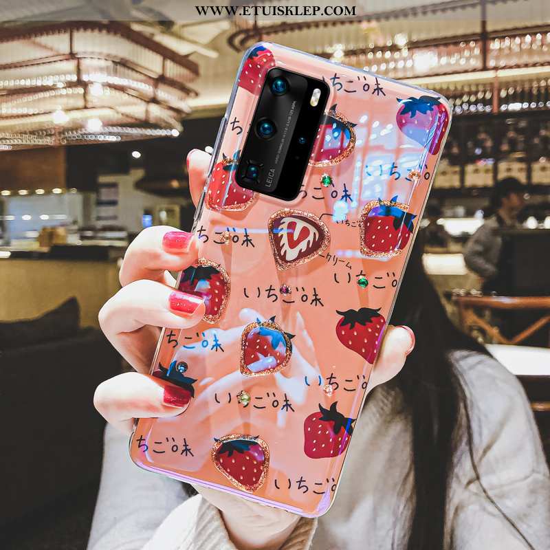 Etui Huawei P40 Pro Piękny Telefon Komórkowy Futerał Silikonowe Serce Czerwony All Inclusive Tanie