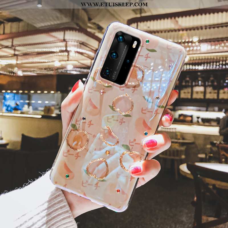 Etui Huawei P40 Pro Piękny Telefon Komórkowy Futerał Silikonowe Serce Czerwony All Inclusive Tanie