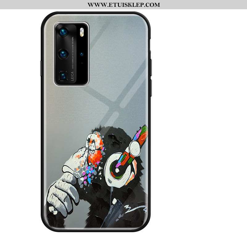 Etui Huawei P40 Pro Silikonowe All Inclusive Anti-fall Wiszące Ozdoby Szkło Zakochani Miękki Na Sprz