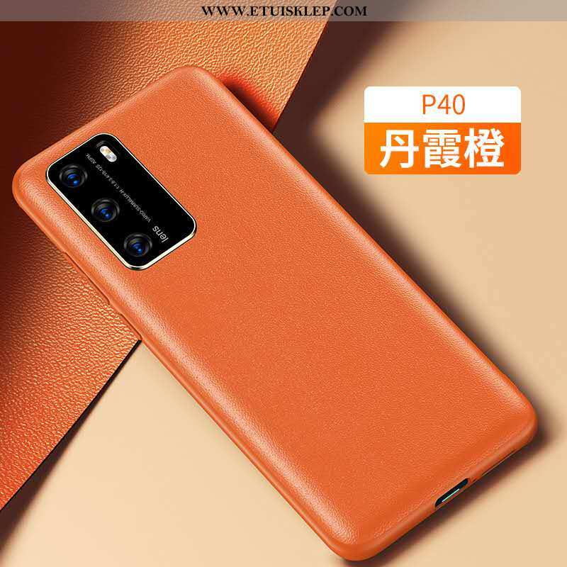 Etui Huawei P40 Skóra Futerał Telefon Komórkowy Purpurowy Anti-fall Sklep