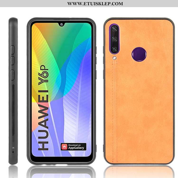 Etui Huawei Y6p Ochraniacz Żółty Futerał Telefon Komórkowy Trendy Trudno Anti-fall Oferta