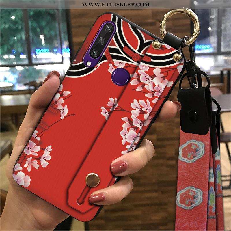 Etui Huawei Y6p Vintage Niebieski Telefon Komórkowy Futerał Chiński Styl Wspornik Kreatywne Na Sprze