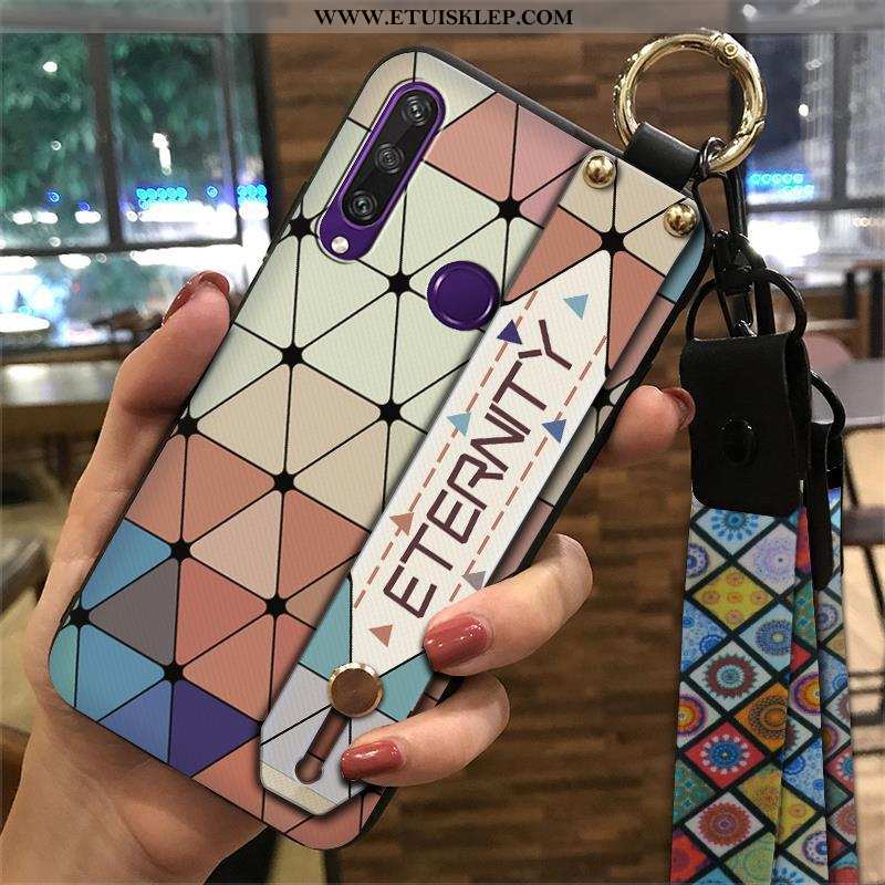 Etui Huawei Y6p Vintage Niebieski Telefon Komórkowy Futerał Chiński Styl Wspornik Kreatywne Na Sprze