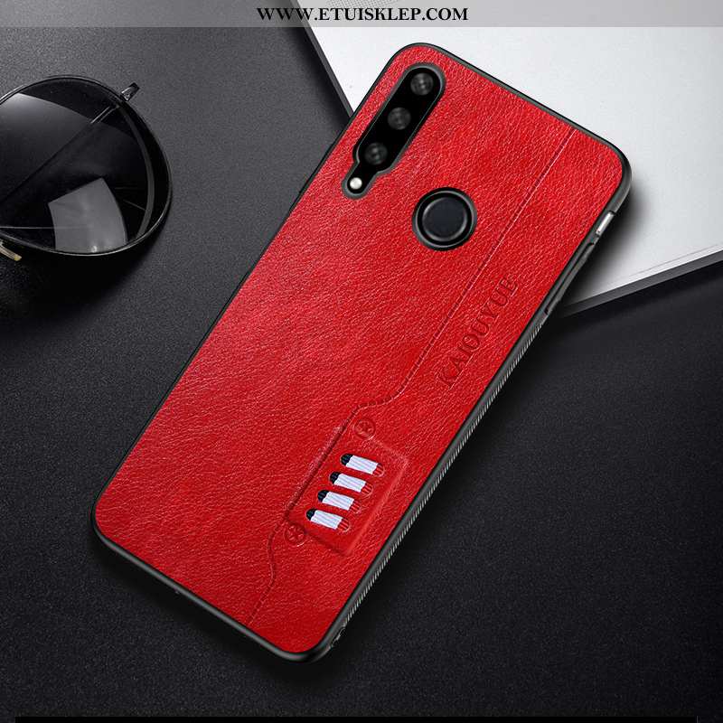 Etui Huawei Y6p Wzór Proste Moda Telefon Komórkowy Czerwony Netto Futerał Vintage Na Sprzedaż
