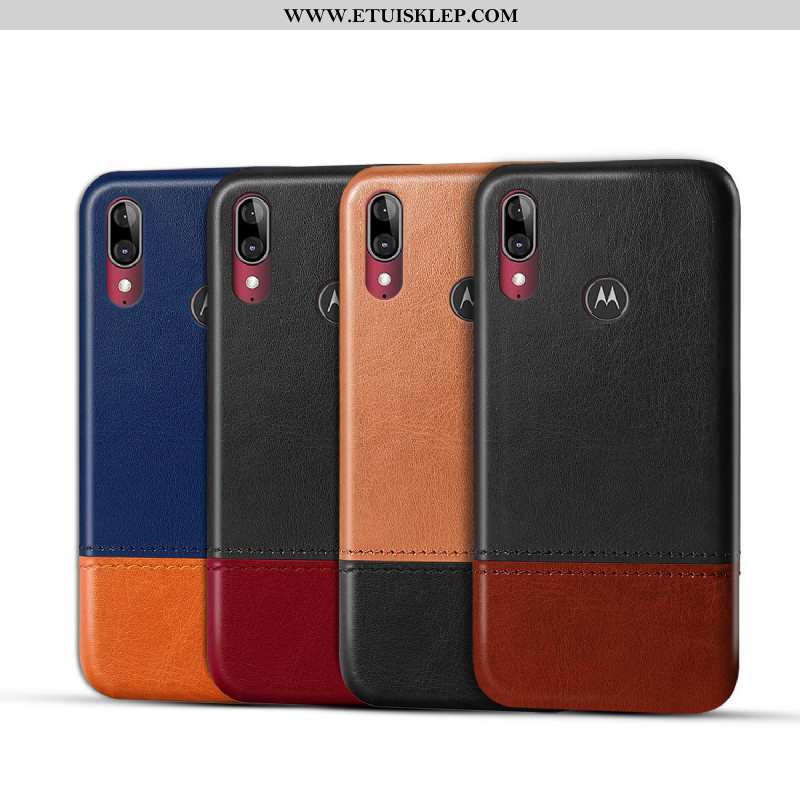 Etui Moto E6 Plus Skórzane Futerał Telefon Komórkowy Czarny Sprzedam