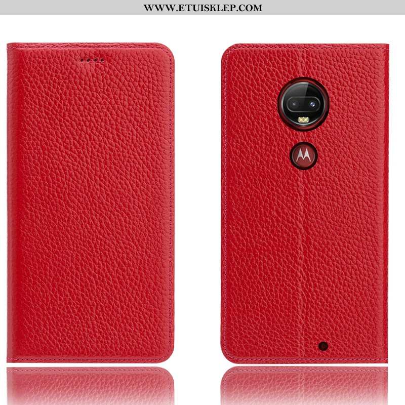 Etui Moto G7 Plus Ochraniacz Niebieski Telefon Komórkowy All Inclusive Obudowa Anti-fall Litchi Tani