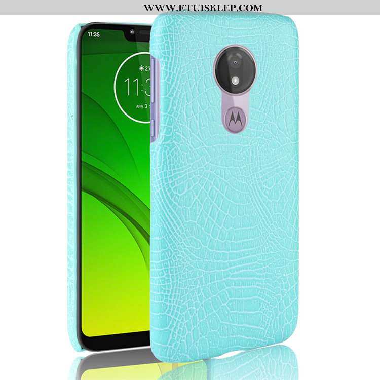 Etui Moto G7 Power Kreatywne Czarny Krokodyl Telefon Komórkowy Futerał Biznes Online