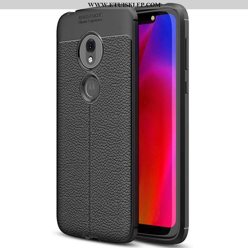 Etui Moto G7 Power Wzór Futerał Skóra All Inclusive Proste Silikonowe Czerwony Sklep