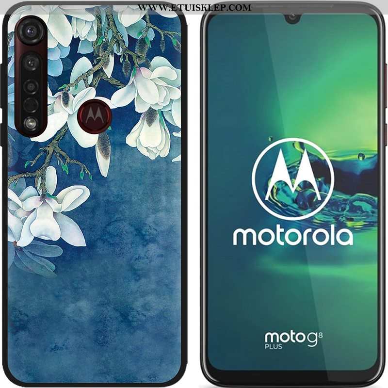 Etui Moto G8 Plus Nubuku Kolor Czarny Miękki Pu Gorąca Sprzedaż Niebieski Tani