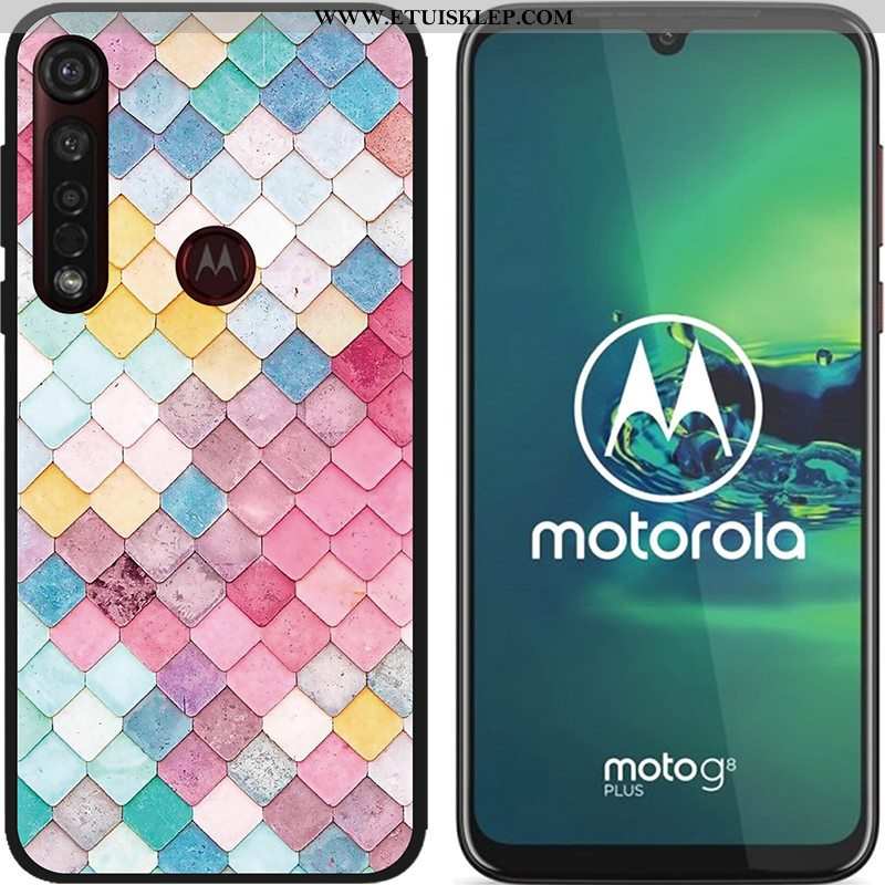 Etui Moto G8 Plus Nubuku Kolor Czarny Miękki Pu Gorąca Sprzedaż Niebieski Tani