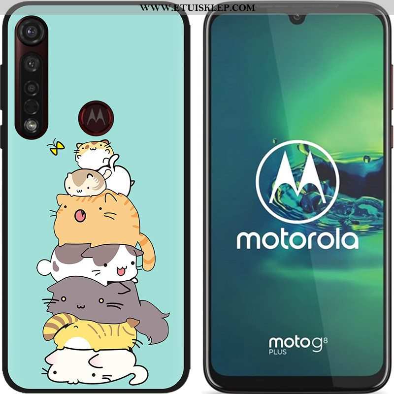 Etui Moto G8 Plus Nubuku Kolor Czarny Miękki Pu Gorąca Sprzedaż Niebieski Tani