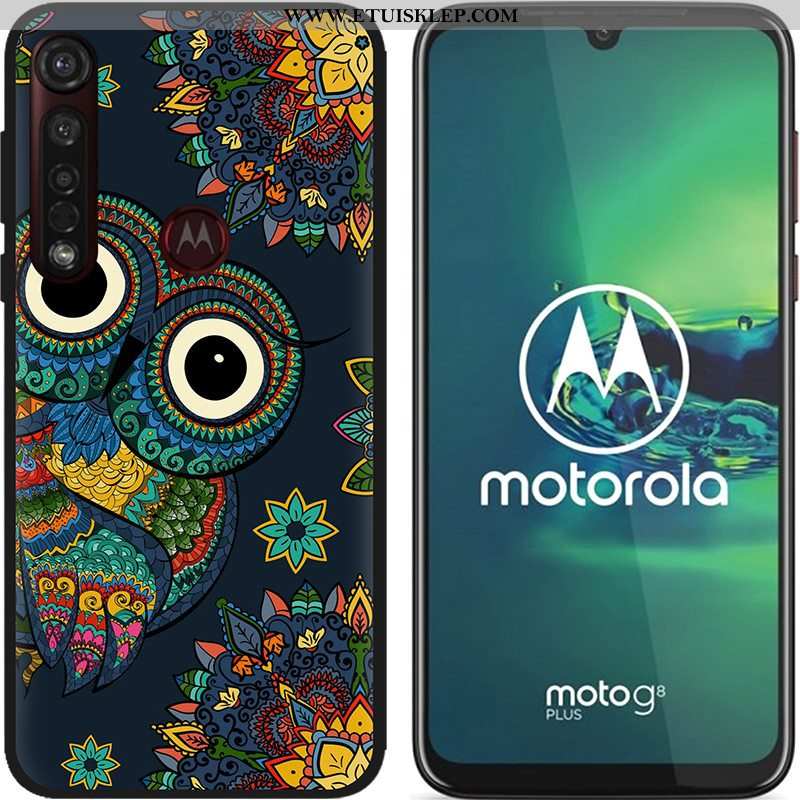 Etui Moto G8 Plus Nubuku Kolor Czarny Miękki Pu Gorąca Sprzedaż Niebieski Tani