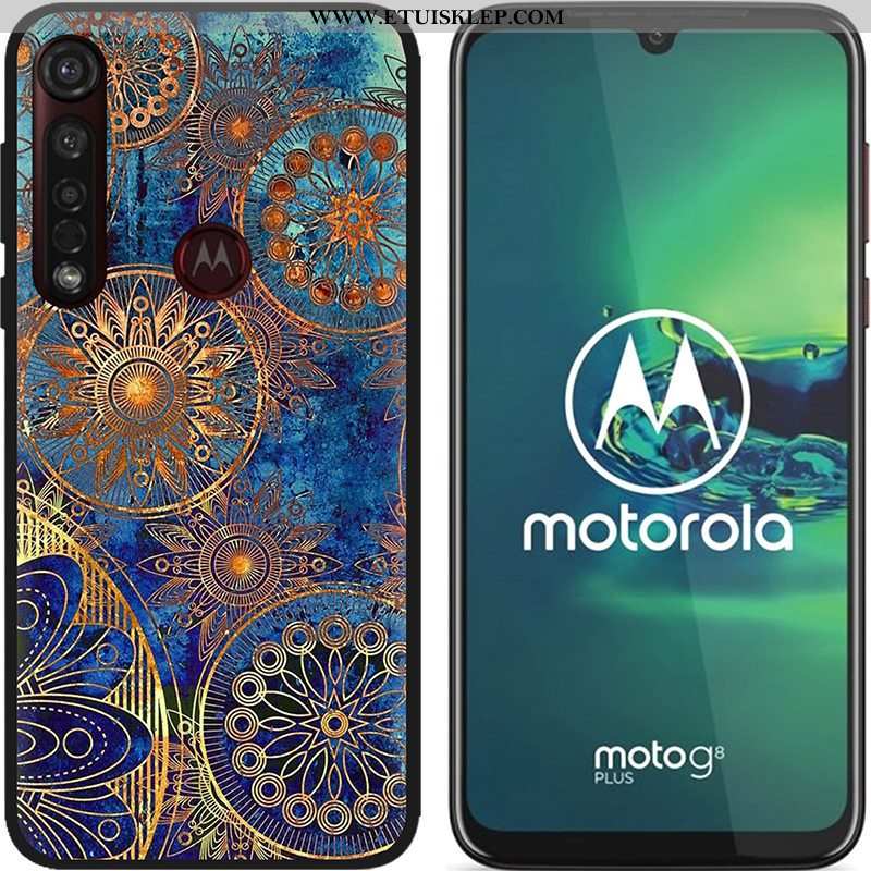 Etui Moto G8 Plus Nubuku Kolor Czarny Miękki Pu Gorąca Sprzedaż Niebieski Tani