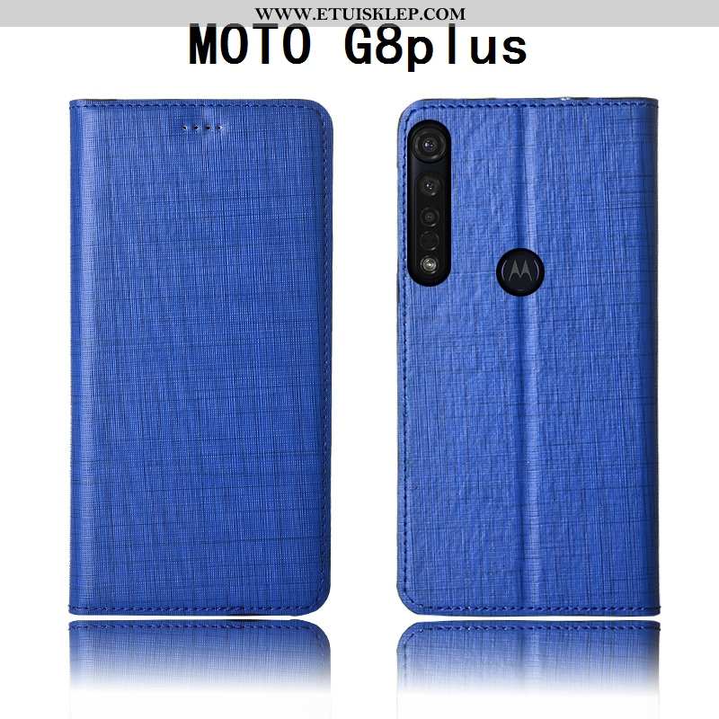 Etui Moto G8 Plus Skórzane All Inclusive Silikonowe Anti-fall Telefon Komórkowy Ochraniacz Obudowa O