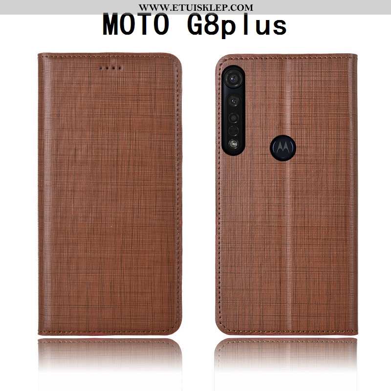 Etui Moto G8 Plus Skórzane All Inclusive Silikonowe Anti-fall Telefon Komórkowy Ochraniacz Obudowa O