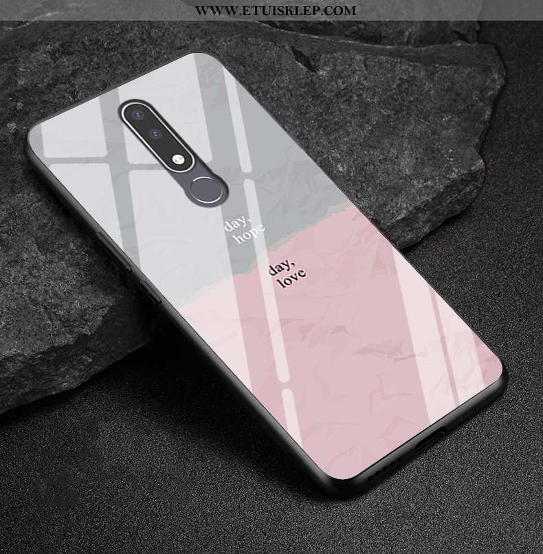 Etui Nokia 3.1 Plus Szkło Proste Trendy Ochraniacz Anti-fall Dostosowane Tani