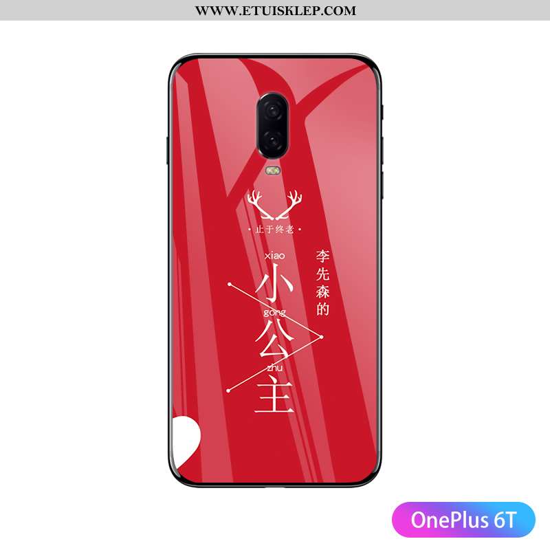 Etui Oneplus 6t Super Czarny Telefon Komórkowy Szkło Dostosowane Futerał Zakochani Sklep