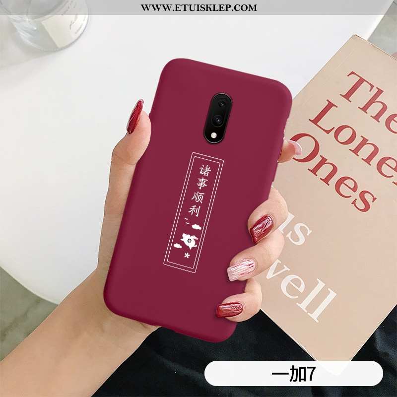 Etui Oneplus 7 Miękki Proste Futerał Moda Anti-fall Nubuku Tanie