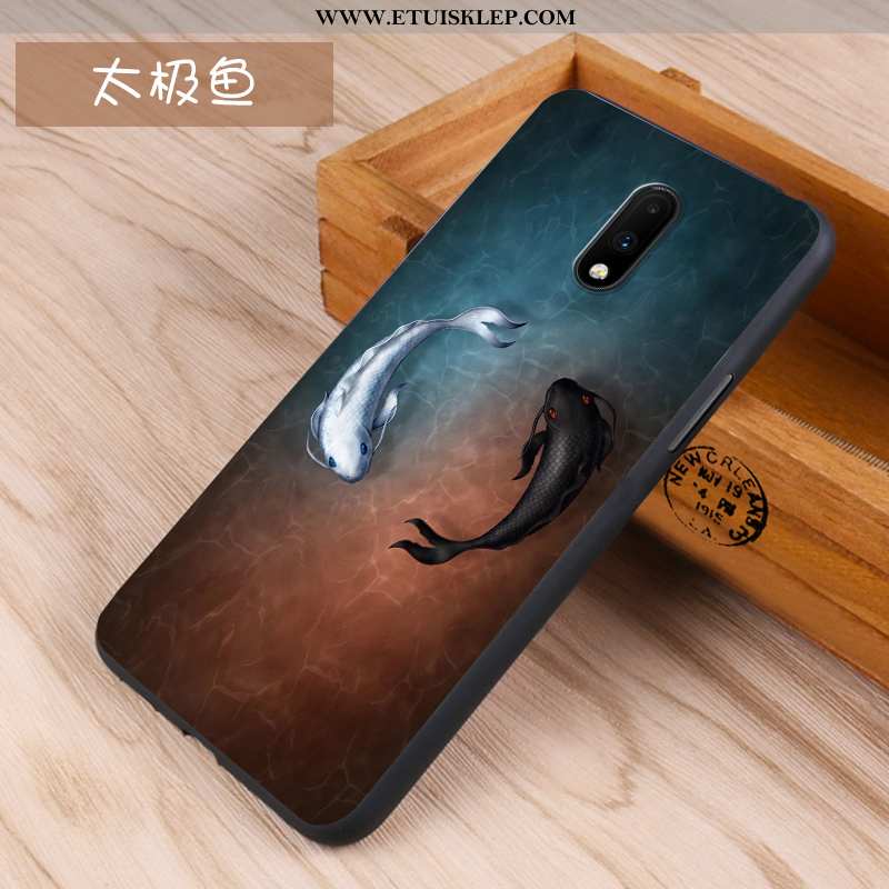 Etui Oneplus 7 Trendy Futerał Czarny Ochraniacz All Inclusive Nubuku Kreatywne Tani