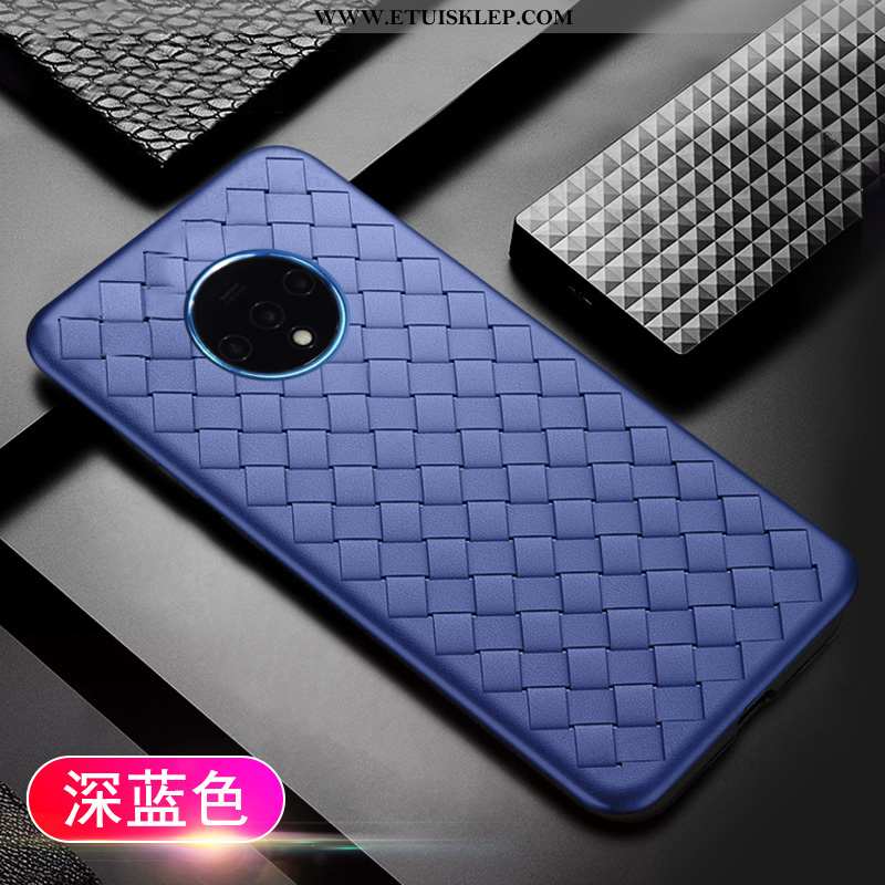 Etui Oneplus 7t Super Niebieski Trendy Telefon Komórkowy Miękki Oddychające Futerał Tanie