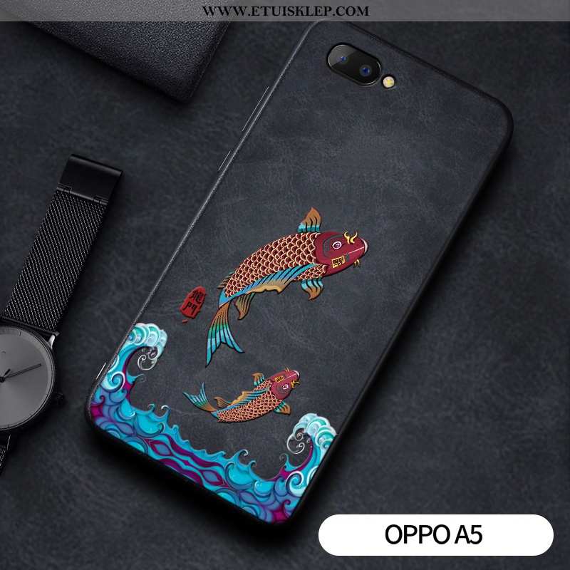 Etui Oppo A5 Kreatywne Ochraniacz Silikonowe Trendy Anti-fall Czerwony Netto Sklep