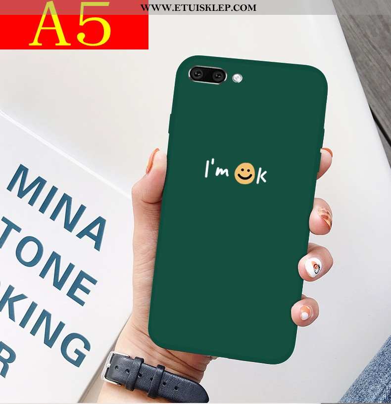 Etui Oppo A5 Super Miękki Czerwony Netto Nubuku Ochraniacz Silikonowe Sklep