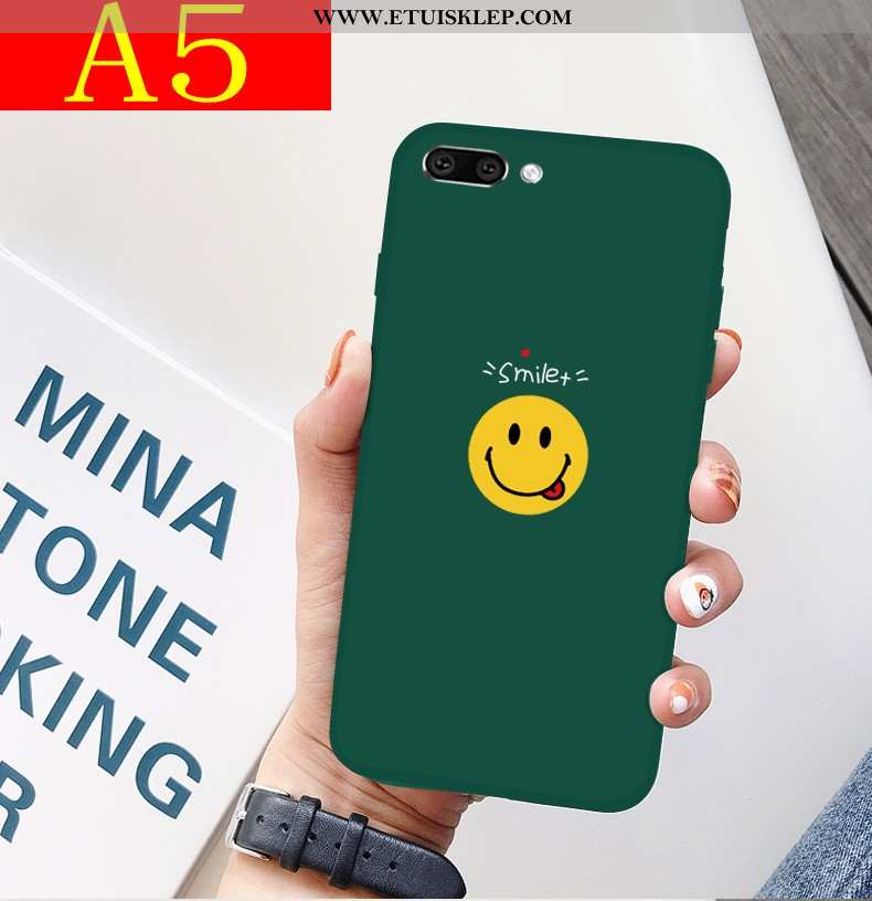 Etui Oppo A5 Super Miękki Czerwony Netto Nubuku Ochraniacz Silikonowe Sklep