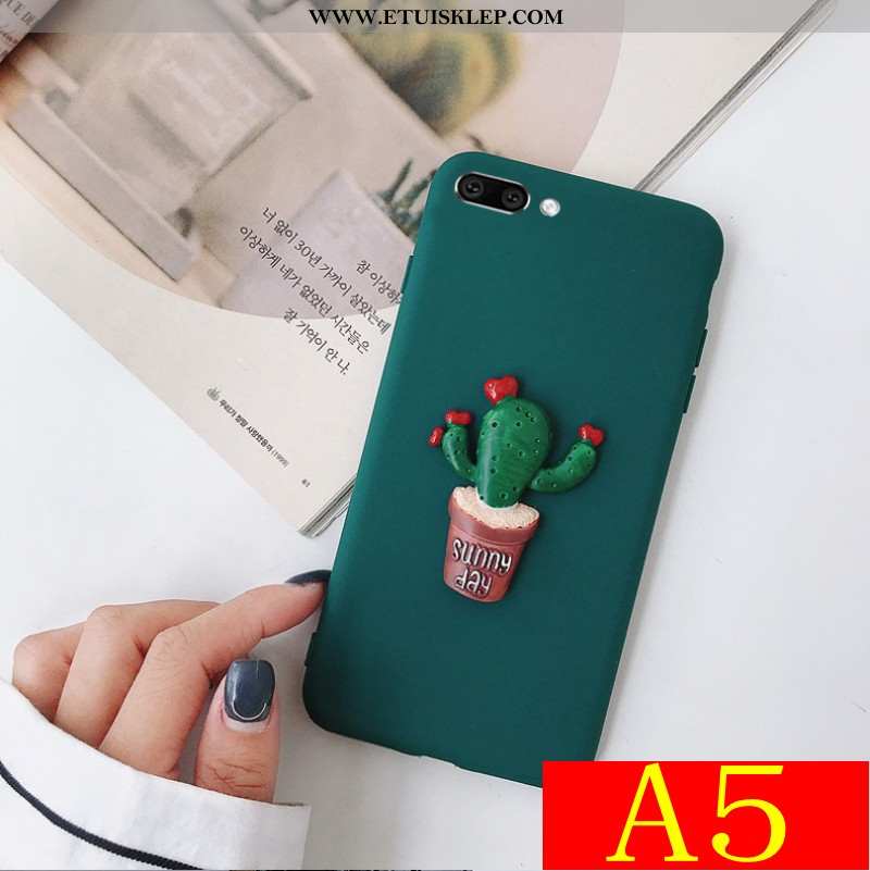 Etui Oppo A5 Trendy Kreskówka Zielony Ciemnozielony Futerał Osobowość Kreatywne Tanie