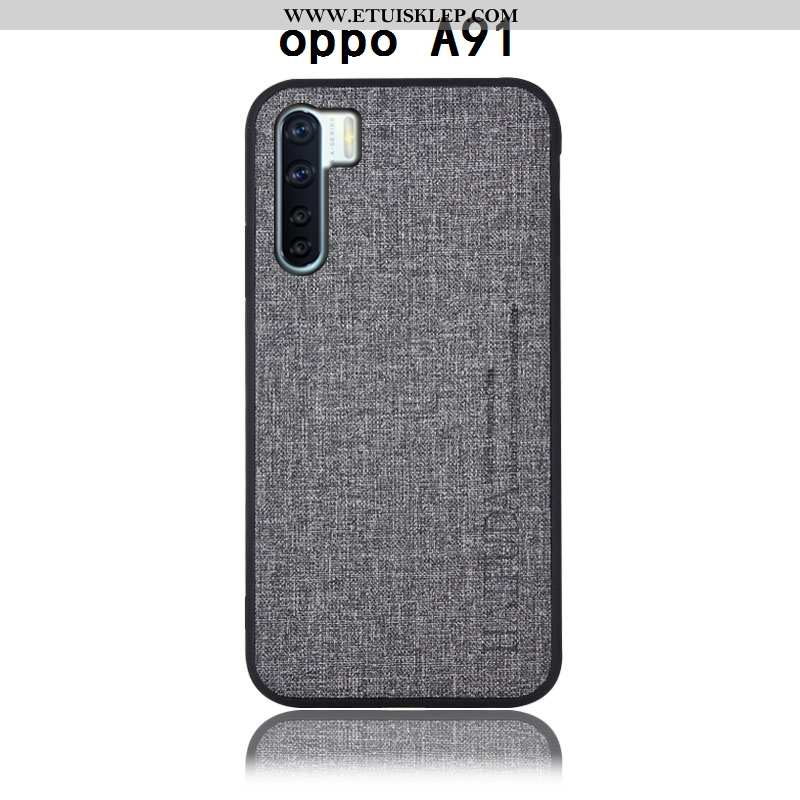 Etui Oppo A91 Bawełna I Len Anti-fall Telefon Komórkowy Futerał Tylna Pokrywa Ochraniacz Sklep