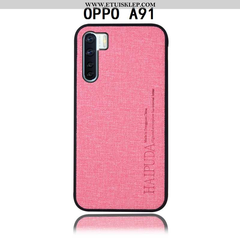 Etui Oppo A91 Bawełna I Len Anti-fall Telefon Komórkowy Futerał Tylna Pokrywa Ochraniacz Sklep