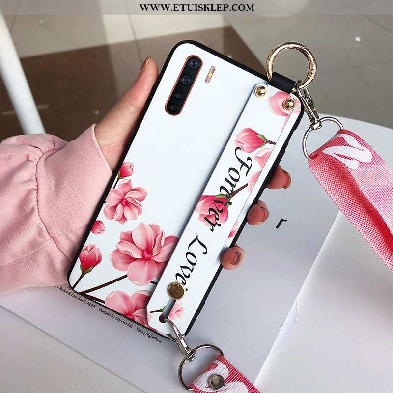 Etui Oppo A91 Silikonowe Moda Różowe Kreatywne Miękki Świeży Sakura Tani