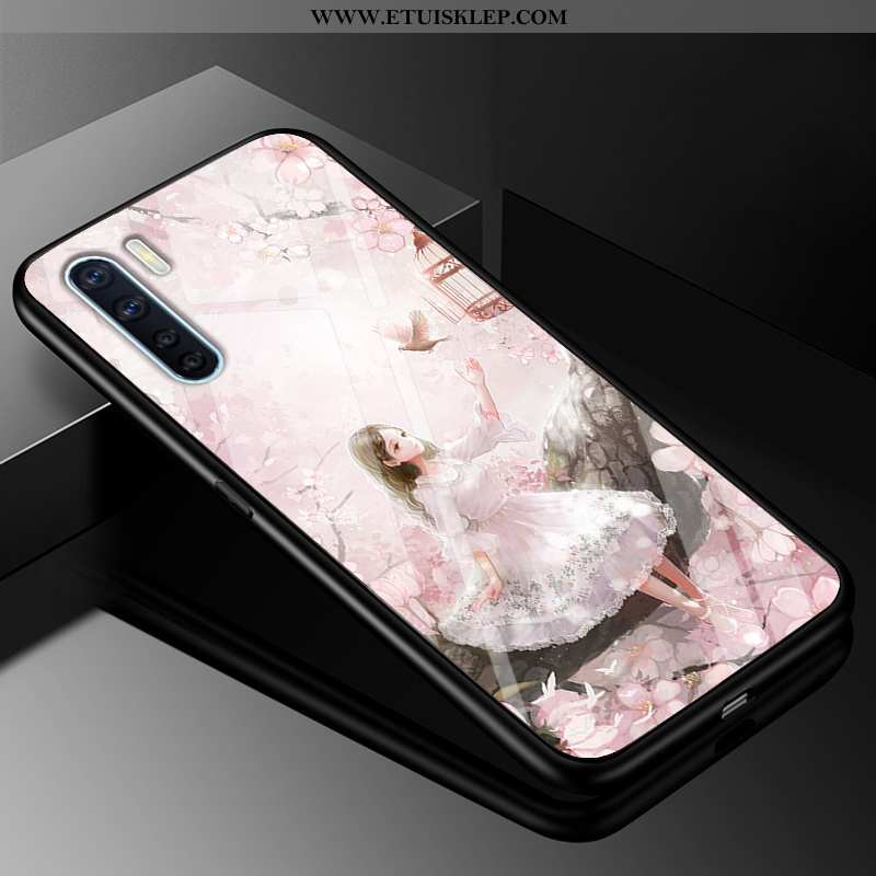 Etui Oppo A91 Szkło Trendy Silikonowe Telefon Komórkowy Anti-fall All Inclusive Dyskont