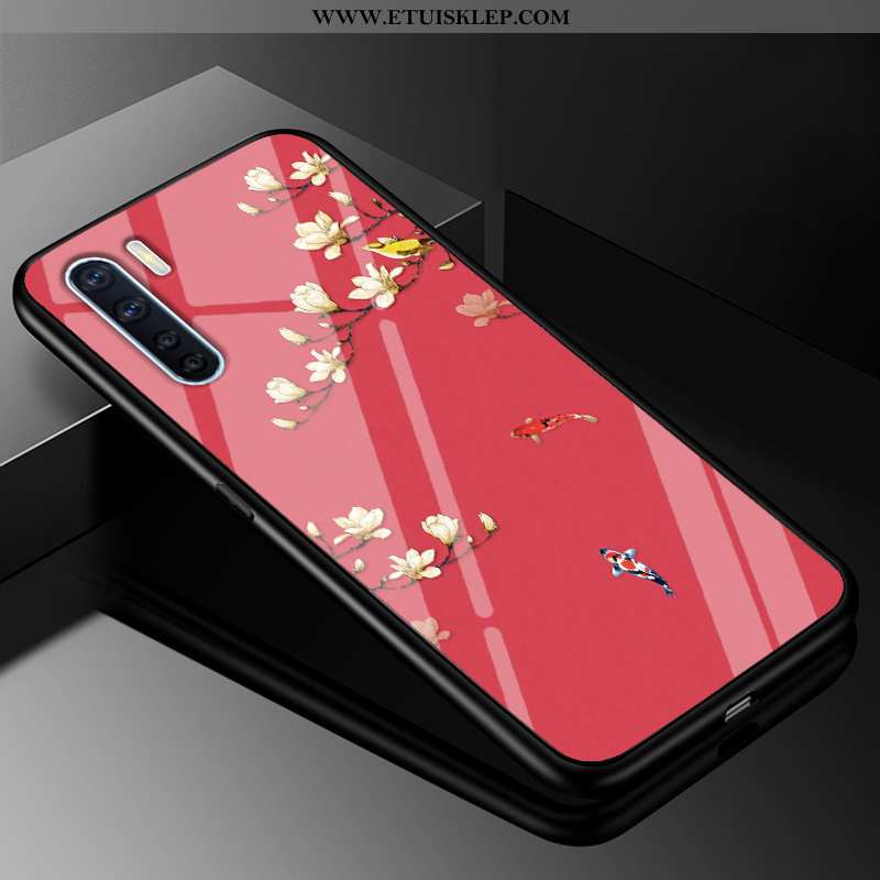 Etui Oppo A91 Szkło Trendy Silikonowe Telefon Komórkowy Anti-fall All Inclusive Dyskont