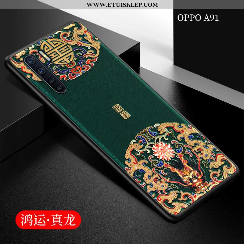 Etui Oppo A91 Trendy Telefon Komórkowy Ochraniacz Miękki Czarny Chiński Styl All Inclusive Sprzedam
