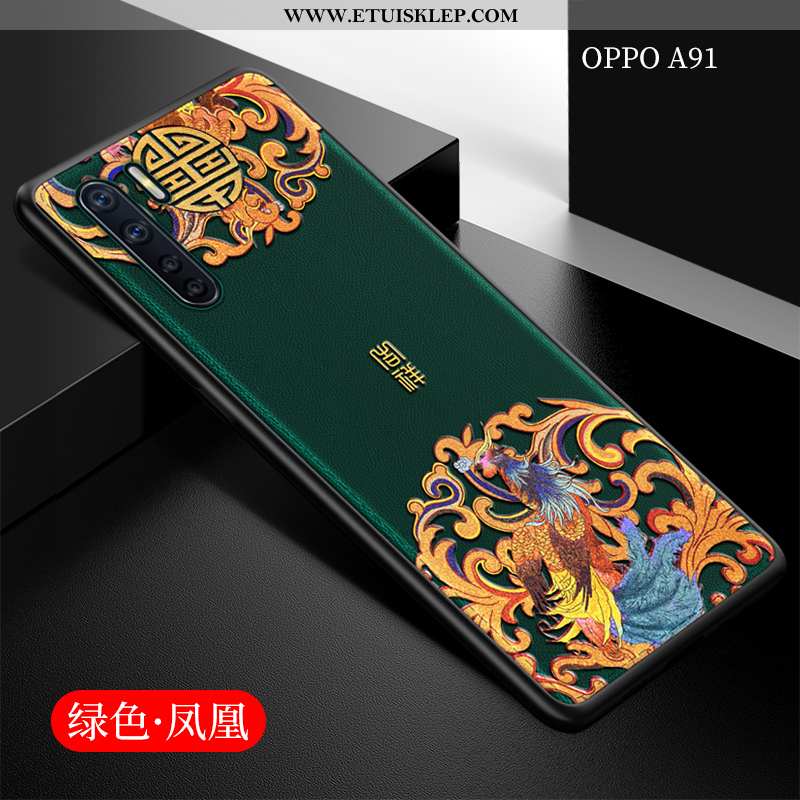 Etui Oppo A91 Trendy Telefon Komórkowy Ochraniacz Miękki Czarny Chiński Styl All Inclusive Sprzedam