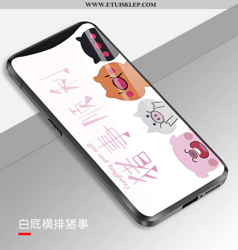 Etui Oppo Find X Ochraniacz Trendy Biały Kreskówka Telefon Komórkowy Lustro Tanie