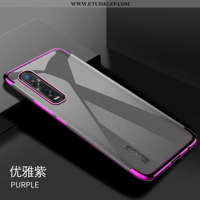 Etui Oppo Find X2 Pro Miękki Proste Przezroczysty Trendy Futerał Telefon Komórkowy Granica Sprzedam