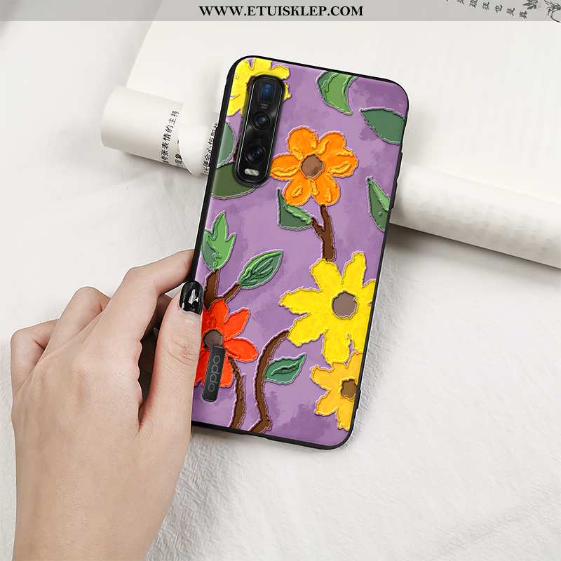 Etui Oppo Find X2 Pro Trendy Telefon Komórkowy Czerwony Netto Wiatr Vintage Silikonowe Oferta