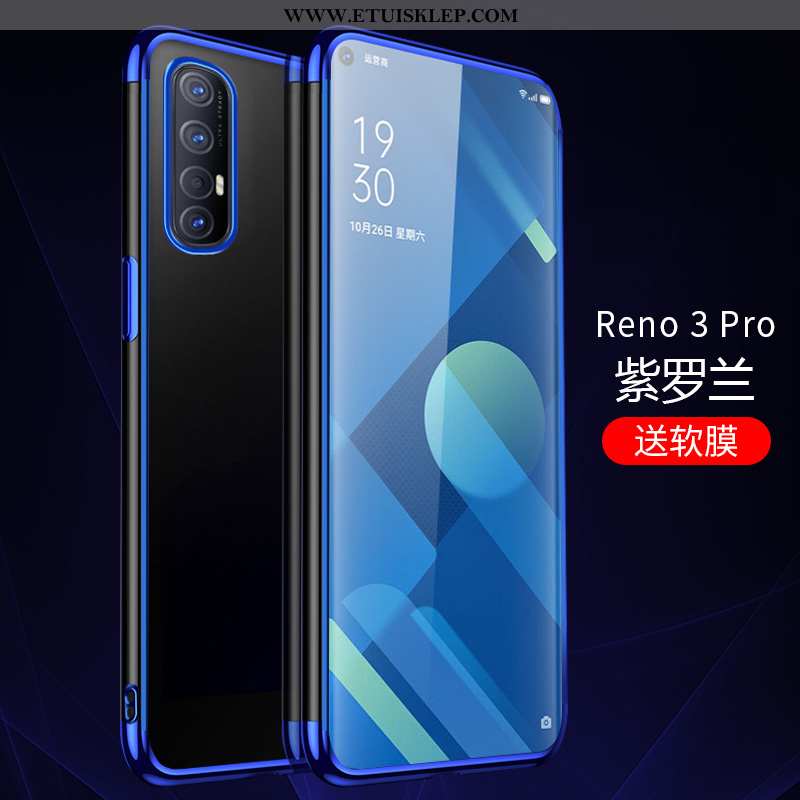 Etui Oppo Reno 3 Pro Przezroczysty Futerał All Inclusive Telefon Komórkowy Niebieski Anti-fall Tanie