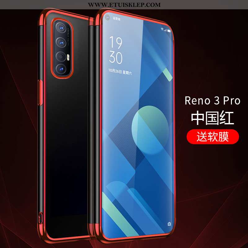 Etui Oppo Reno 3 Pro Przezroczysty Futerał All Inclusive Telefon Komórkowy Niebieski Anti-fall Tanie