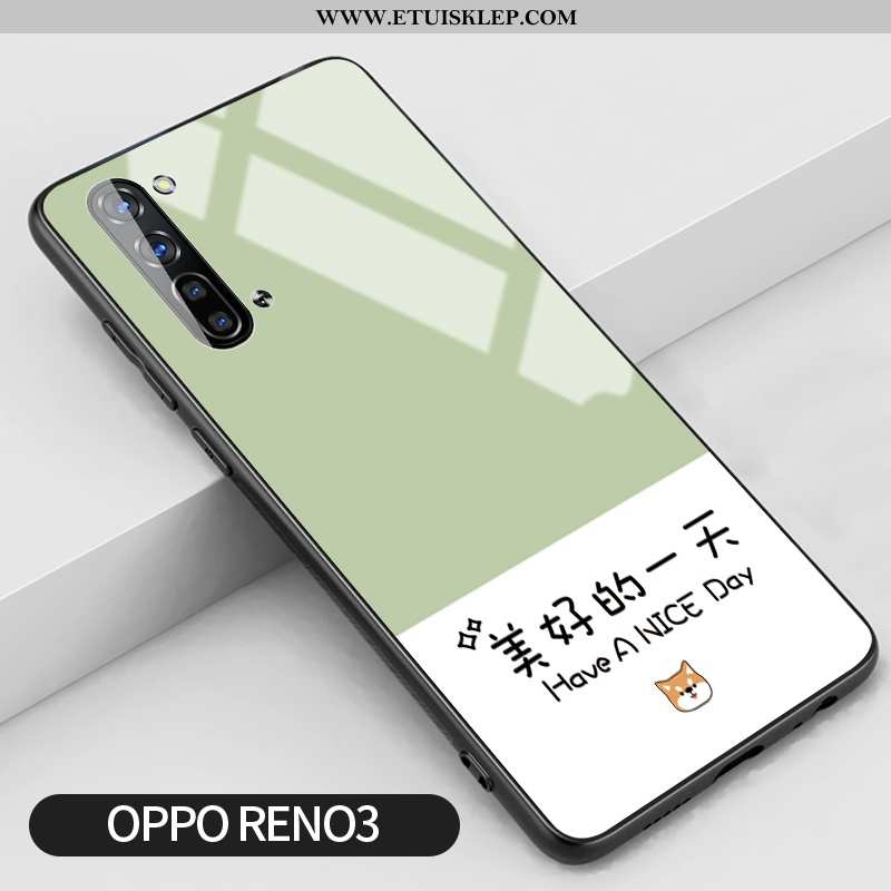 Etui Oppo Reno 3 Silikonowe Kreatywne Mały Futerał Świeży Trendy Tanie