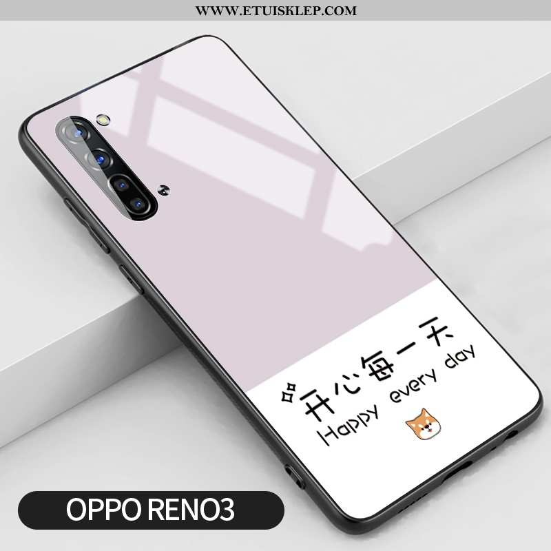 Etui Oppo Reno 3 Silikonowe Kreatywne Mały Futerał Świeży Trendy Tanie